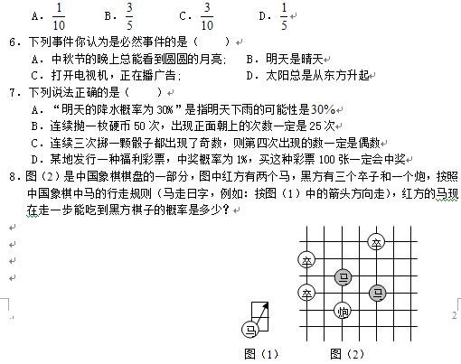 初二数学知识点