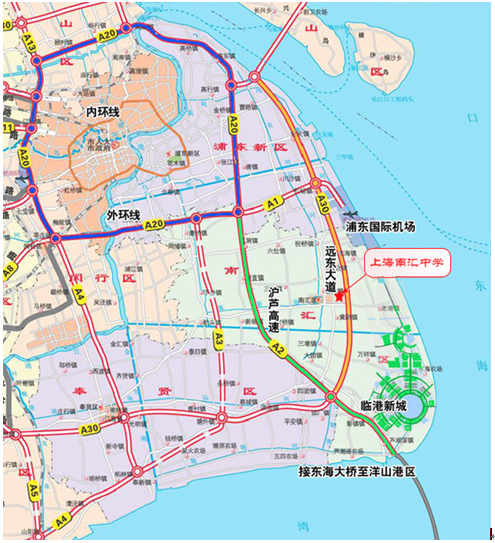 关于上海南汇中学地理位置_南汇中学