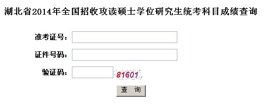 武汉科技大学2014年考研成绩查询入口已开通