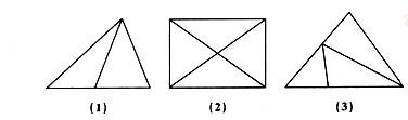 数一数下列各图中有多少个三角形