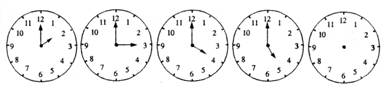 小学一年级数学上册认识钟表练习题