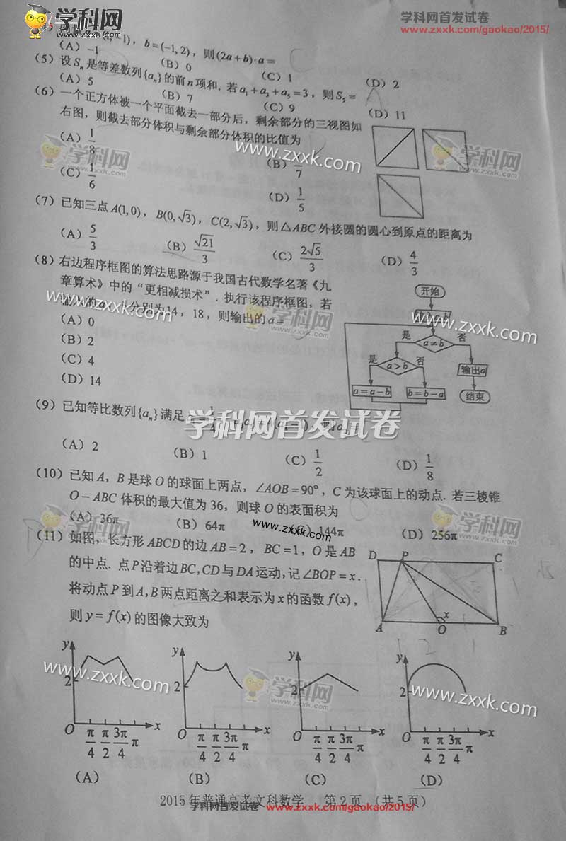 2015꺣ϸ߿ѧ⼰𰸣ͼƬ棩