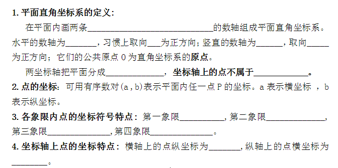 新人教版初一下学期数学知识点:第七单元_数学