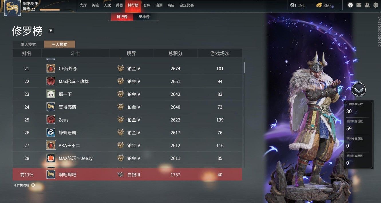 永劫无间8000分什么段位